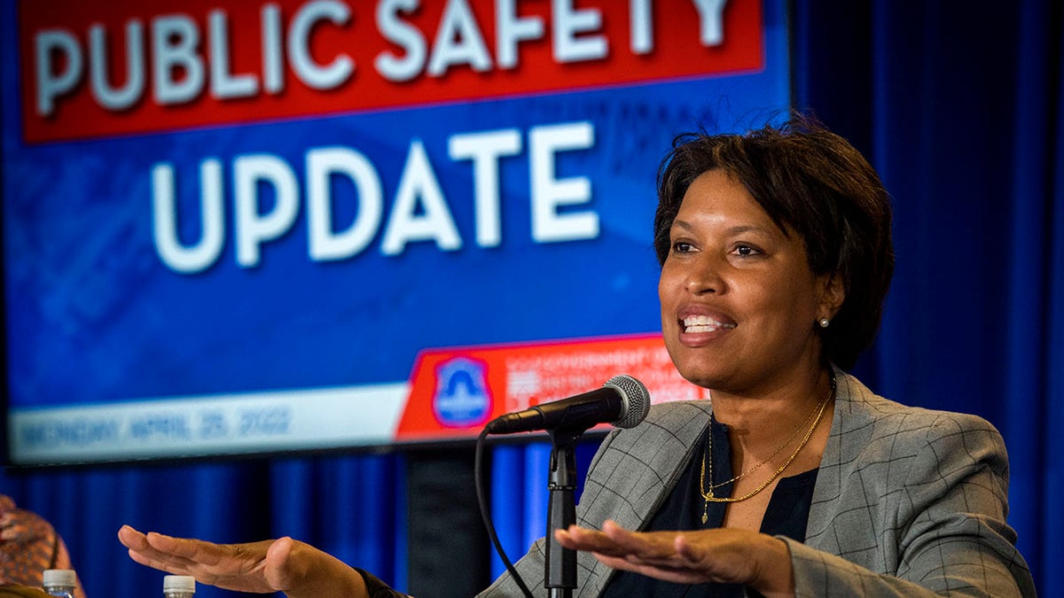 DC Mayor Muriel Bowser at public safety press conference