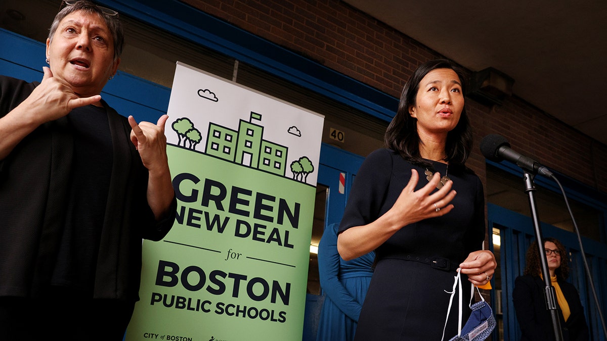Boston Mayor Wu speaks on Green New Deal for Boston Public Schools