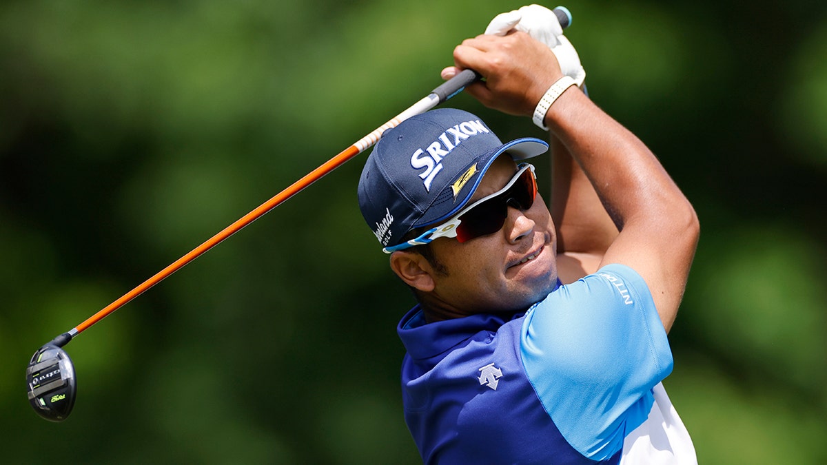 Hideki Matsuyama tee shot Memorial Tournament