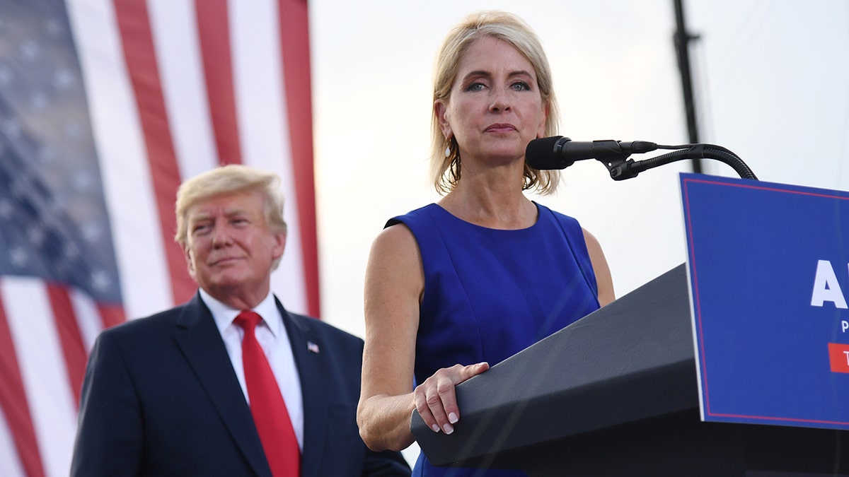 Donald Trump and Rep. Mary Miller Illinois