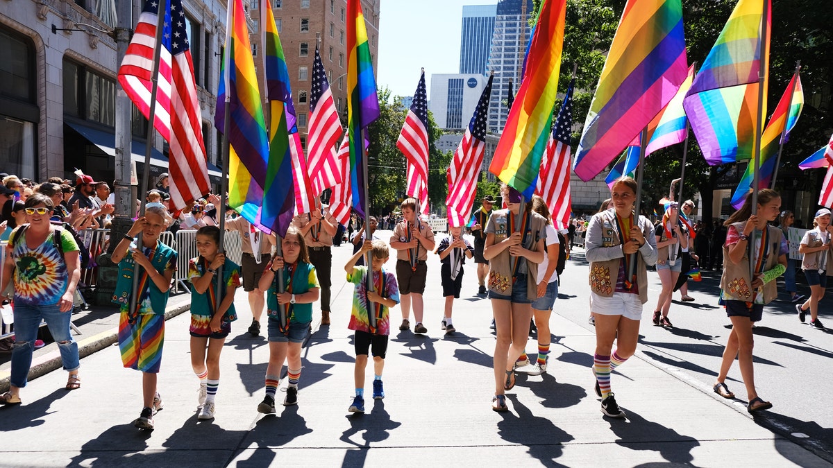 Seattle Pride Parade is seen in 2019