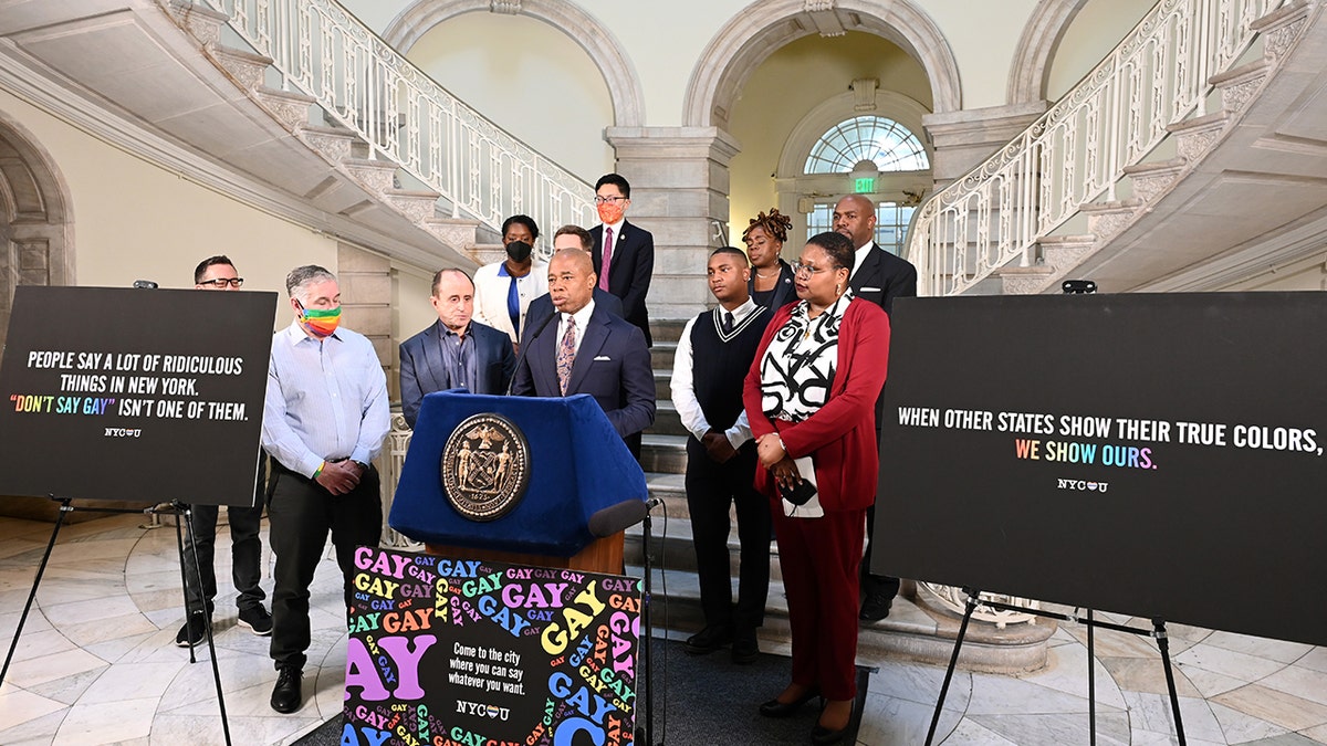 NYC Mayor Adams celebrating LGBTQ people and identities