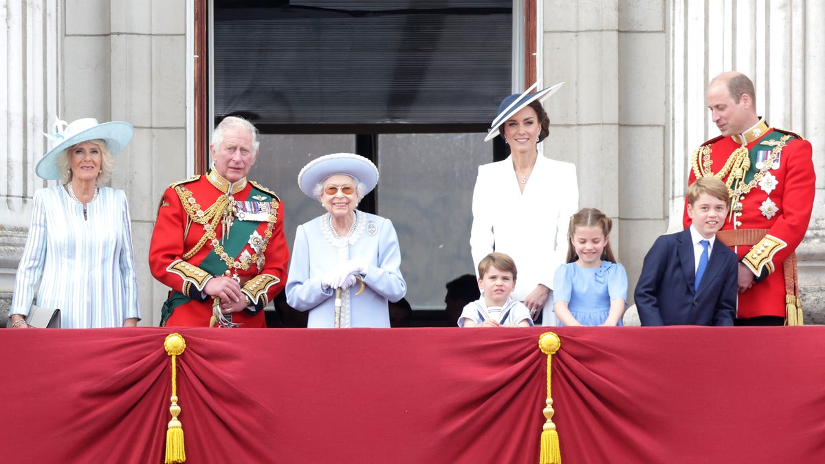 Royal family during Trooping the Colour