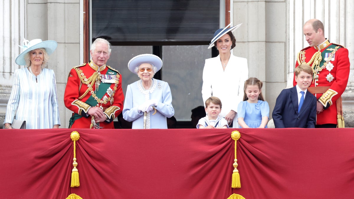 Royal family during Trooping the Colour