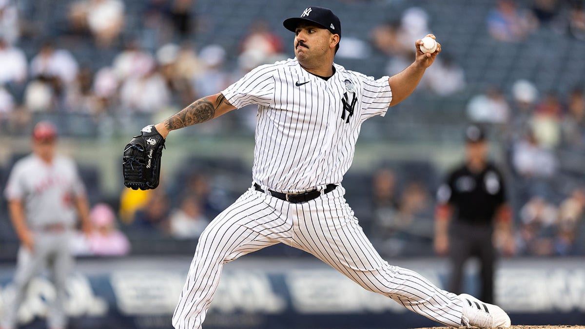 Yankees pitcher Nestor Cortes against Los Angeles Angels