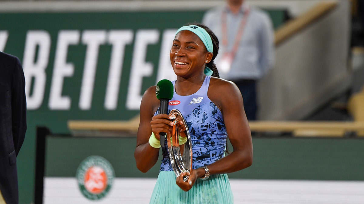 Coco Gauff at 2022 French Open final