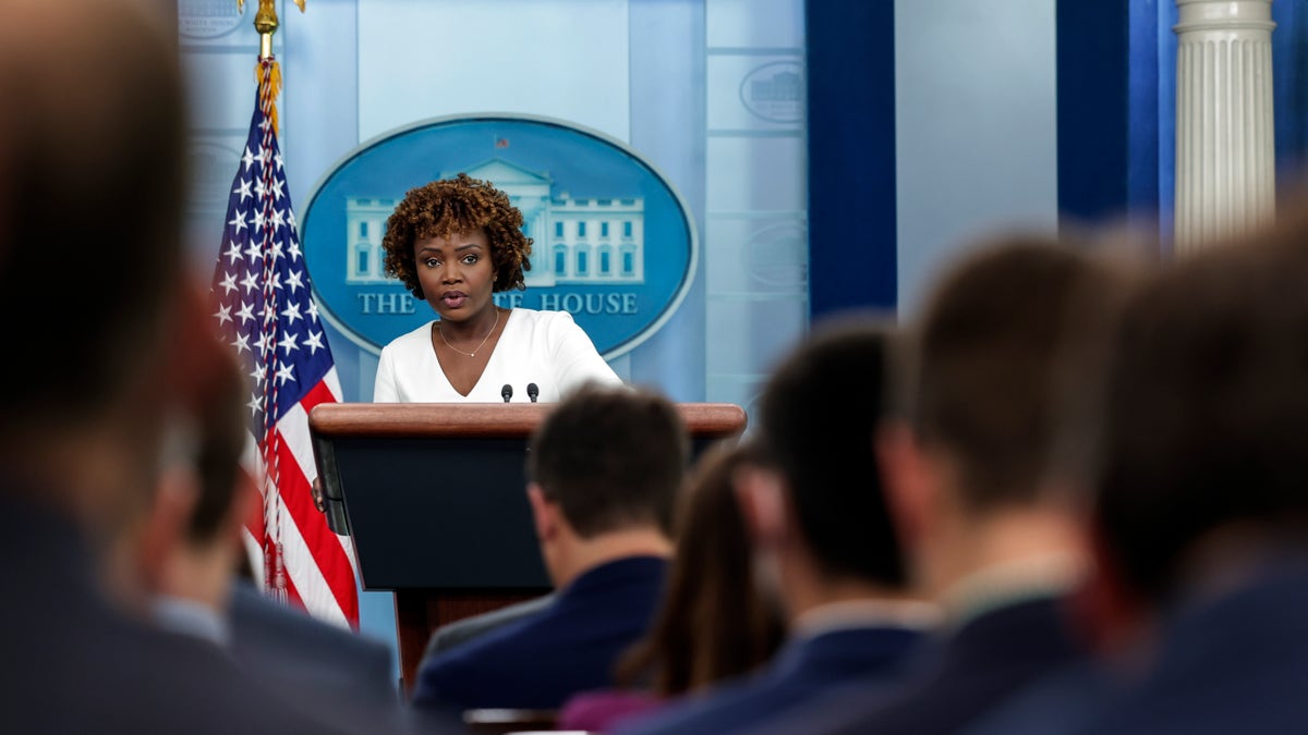 White House Press Secretary Karine Jean-Pierre speaks