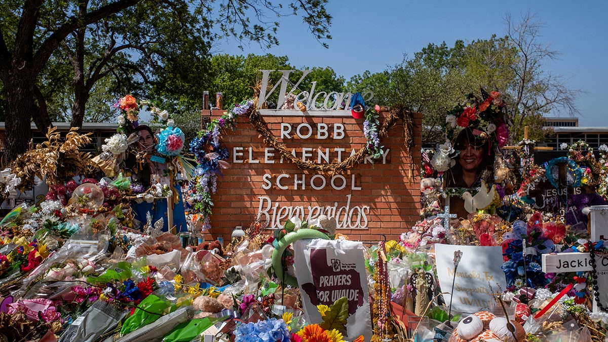 Memorial in Uvalde, Texas