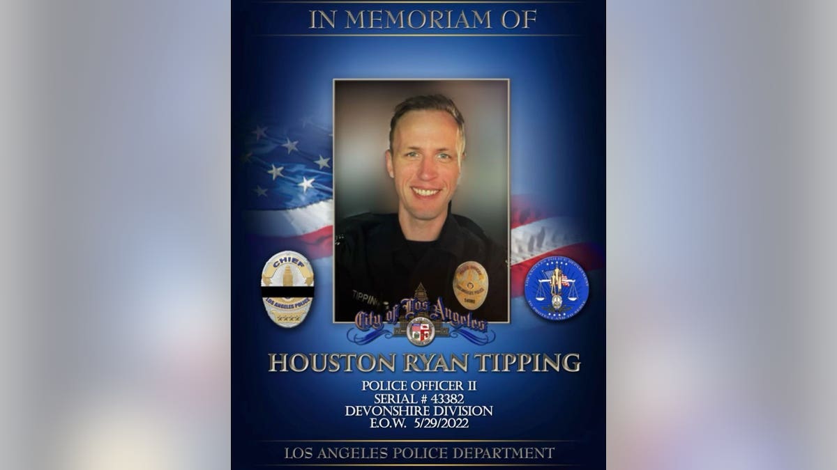 Officer Houston Tipping was killed in a training exercise. (LAPD)
