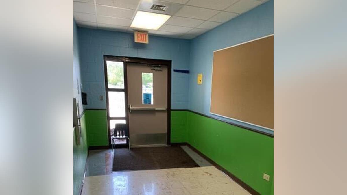 Uvalde Robb Elementary School interior hallway