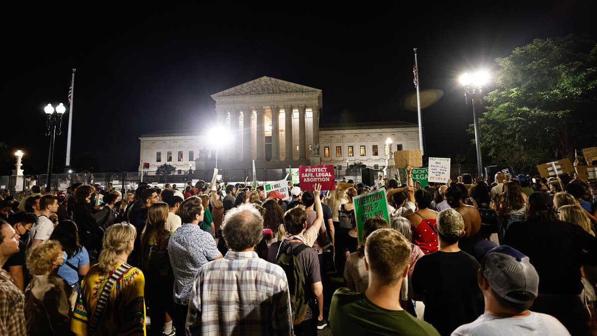 Protests outside the Supreme Court