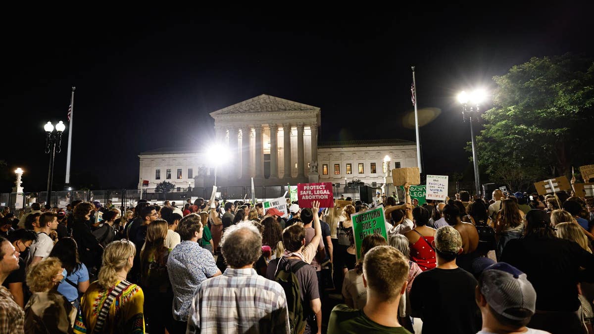 Protests outside the Supreme Court