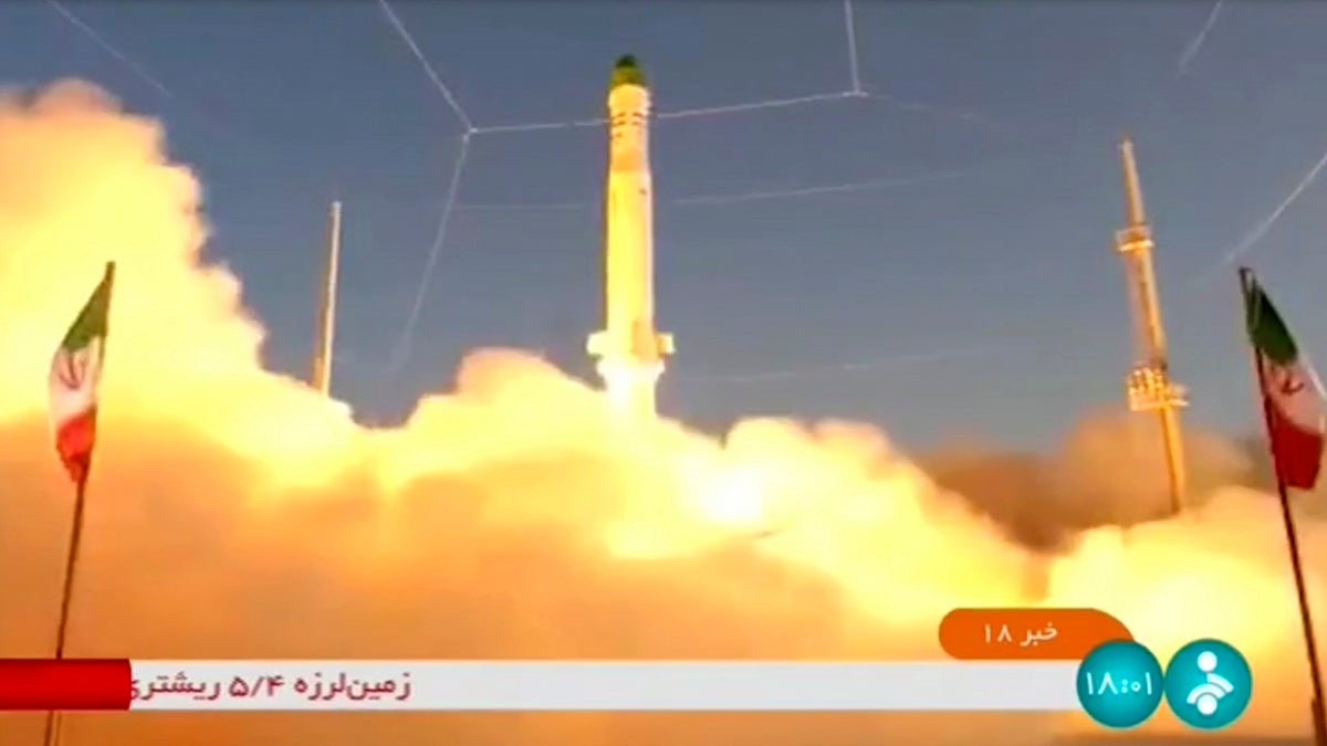 Iran rocket launch state TV