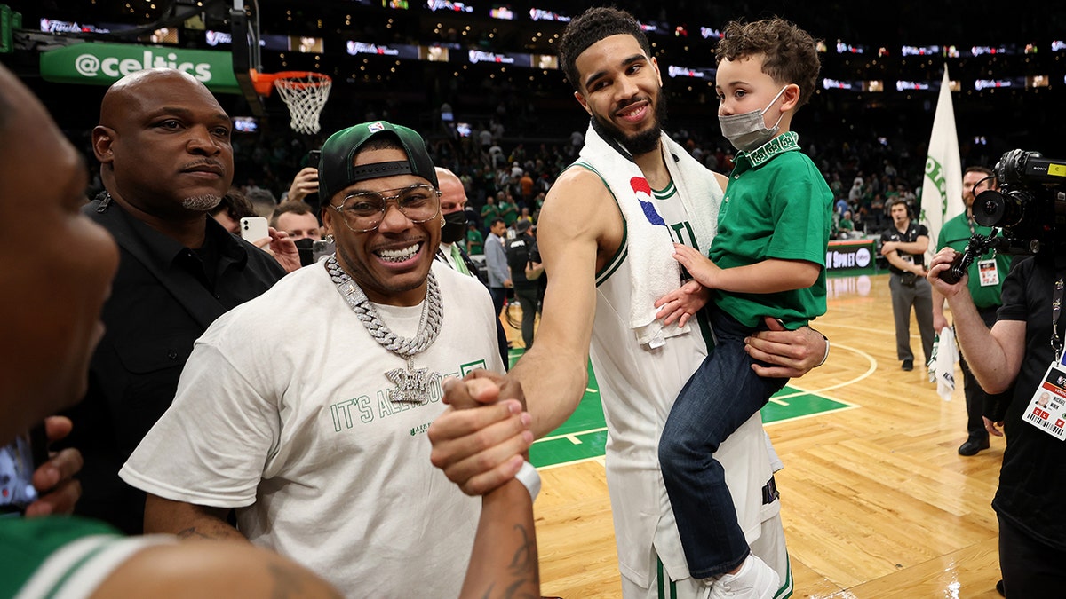 Jayson Tatum his son and Nelly
