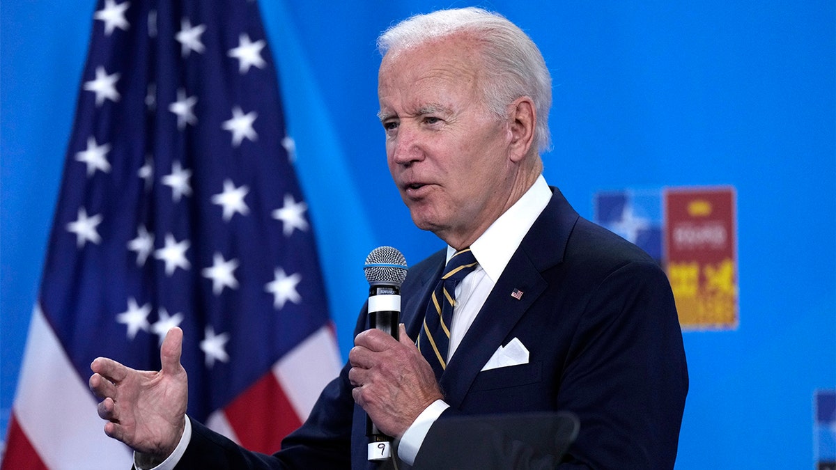 President Biden holds a press conference in Madrid at a NATO summit