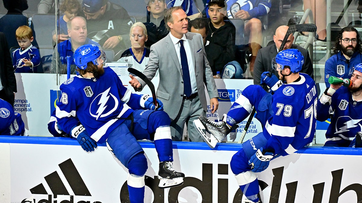 Jon Cooper coaches his team