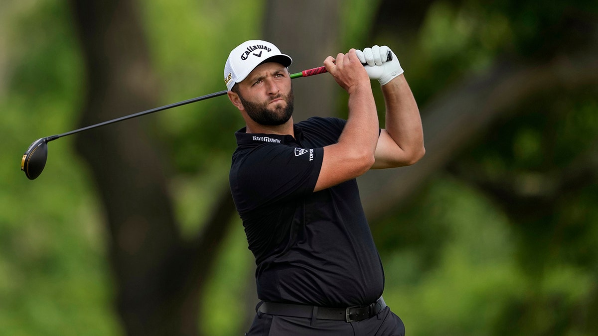 Jon Rahm in the first round of the 2022 US Open