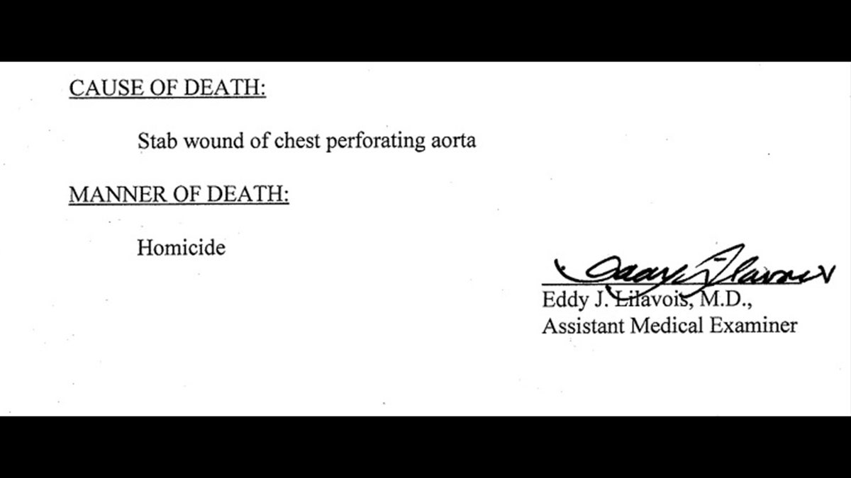 Joyce Sheridan autopsy report