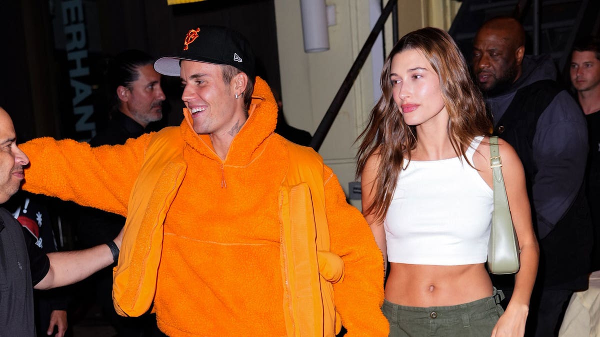 Justin Bieber and wife Hailey spotted out and about