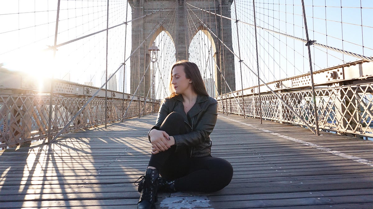 Kassandra Jones on the Brooklyn Bridge