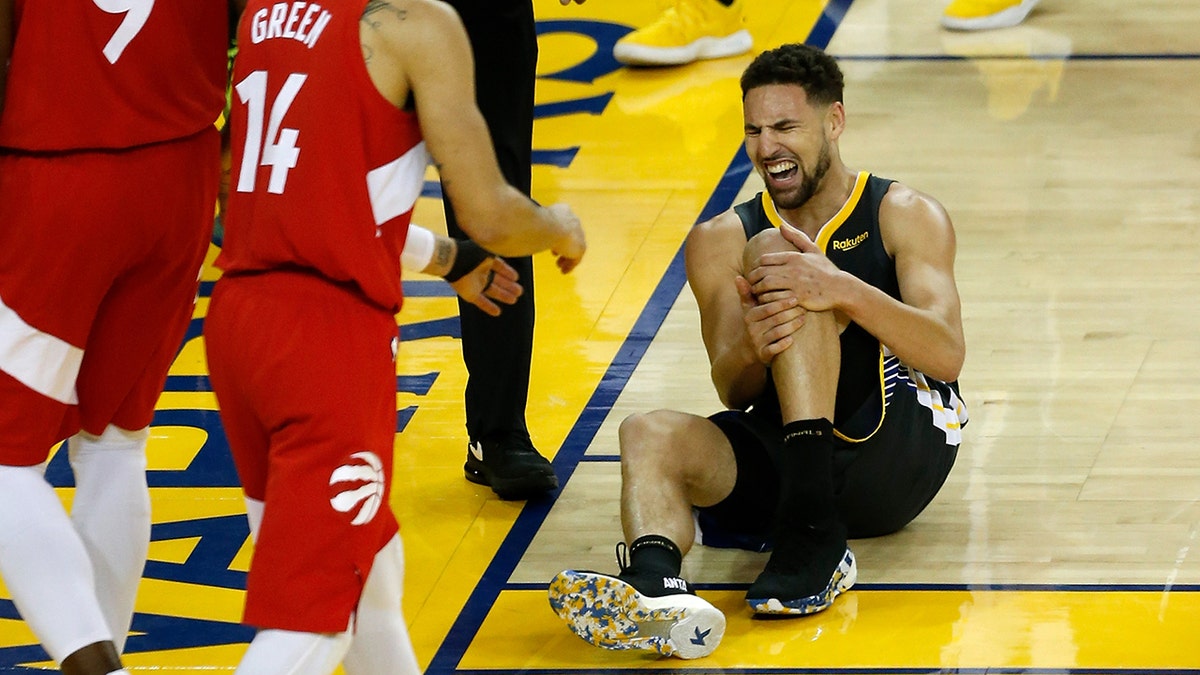 Klay Thompson injured in 2019 NBA Finals