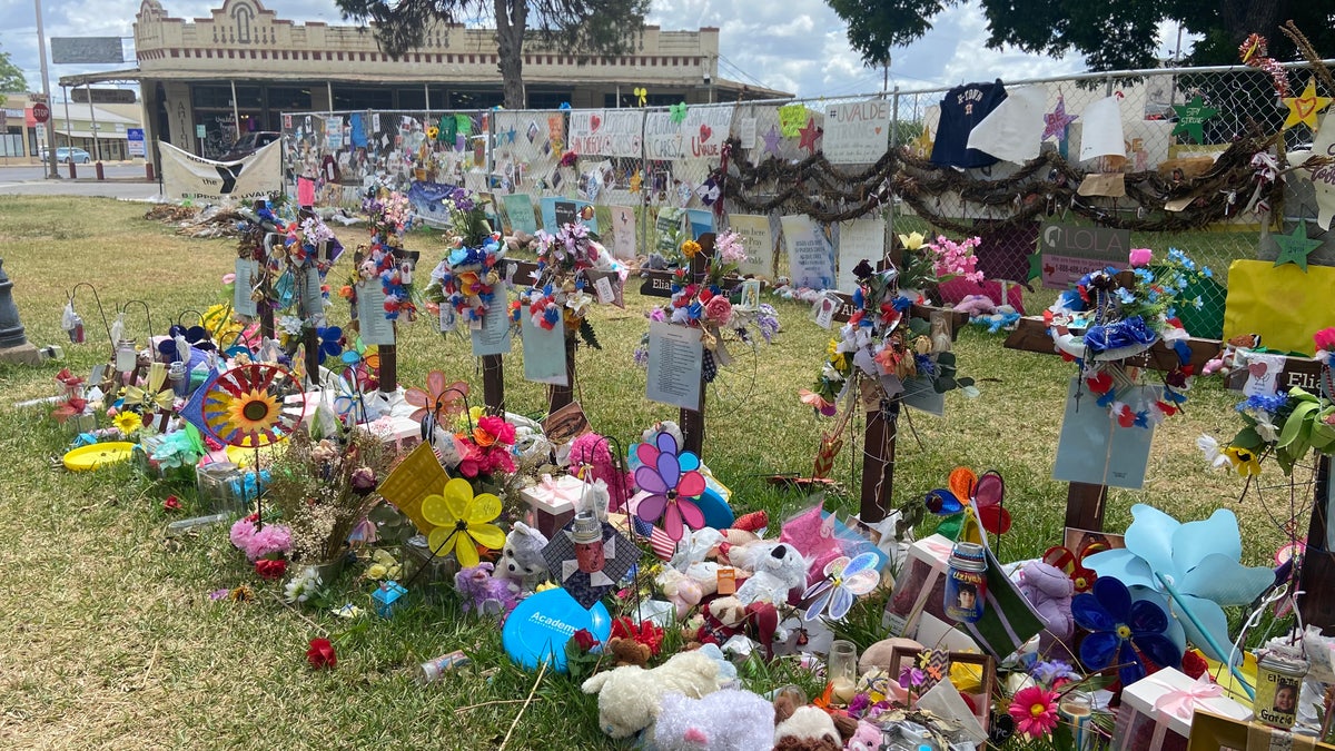 Uvalde's town square memorial grows daily