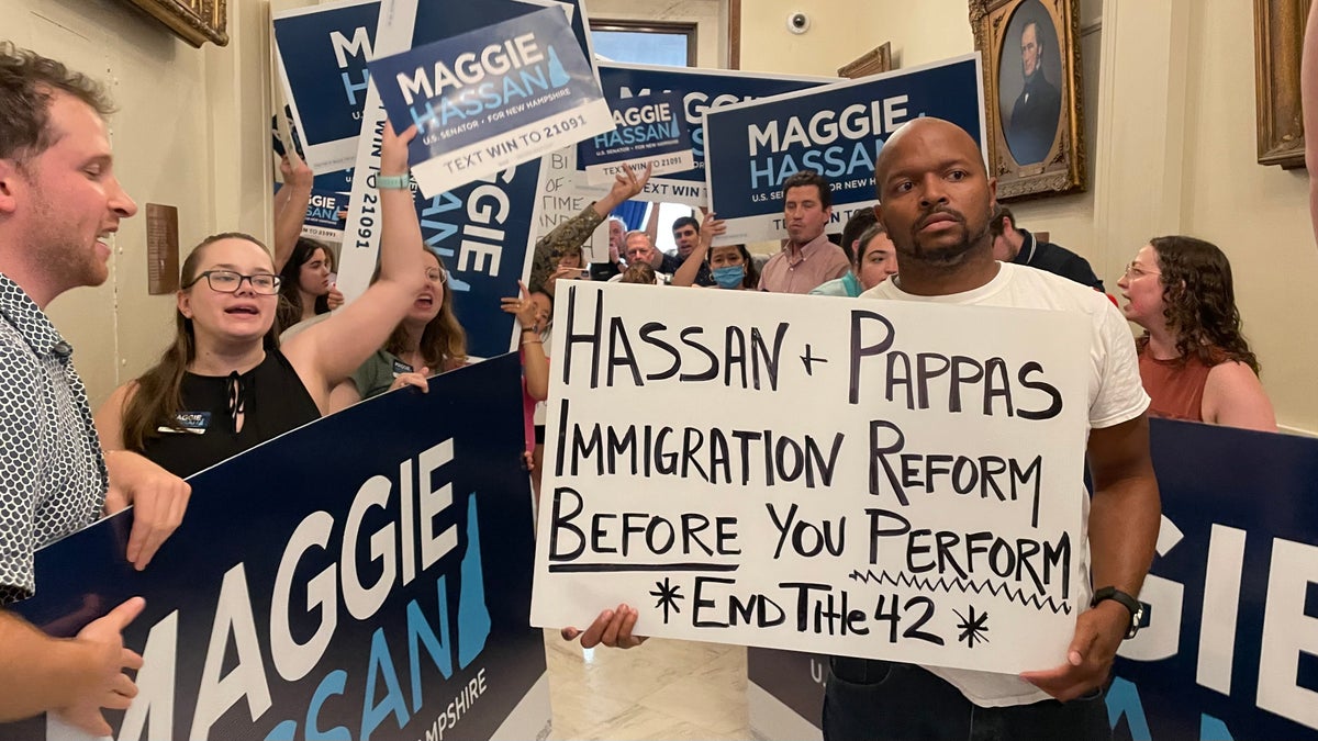 Maggie Hassan New Hampshire immigration protest