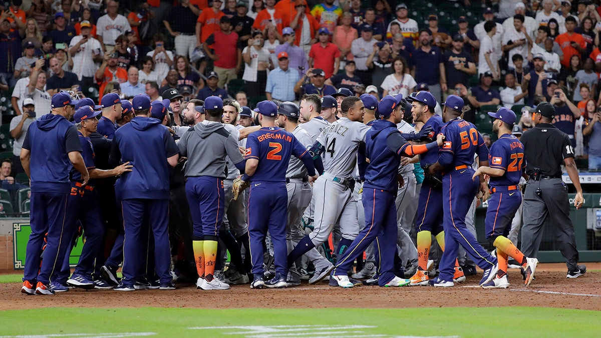 Bench-clearing confrontation over simmering Astros-Dodgers feud leads to  suspensions
