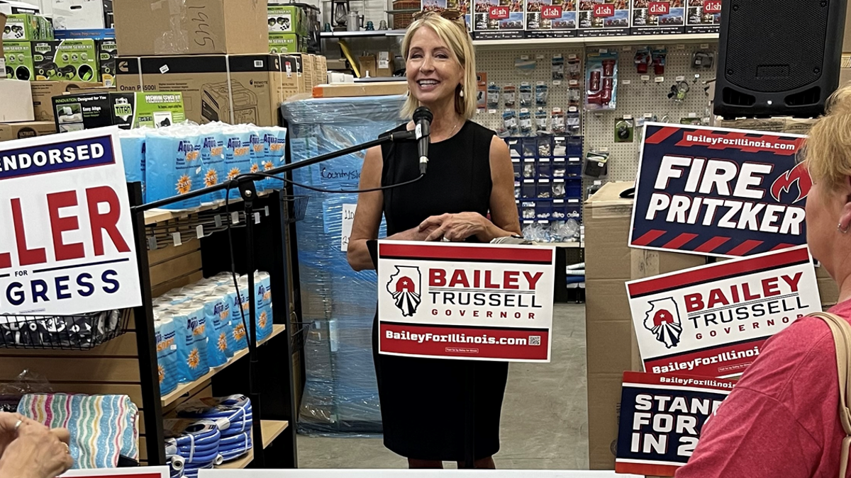 Rep. Mary Miller of Illinois campaigns