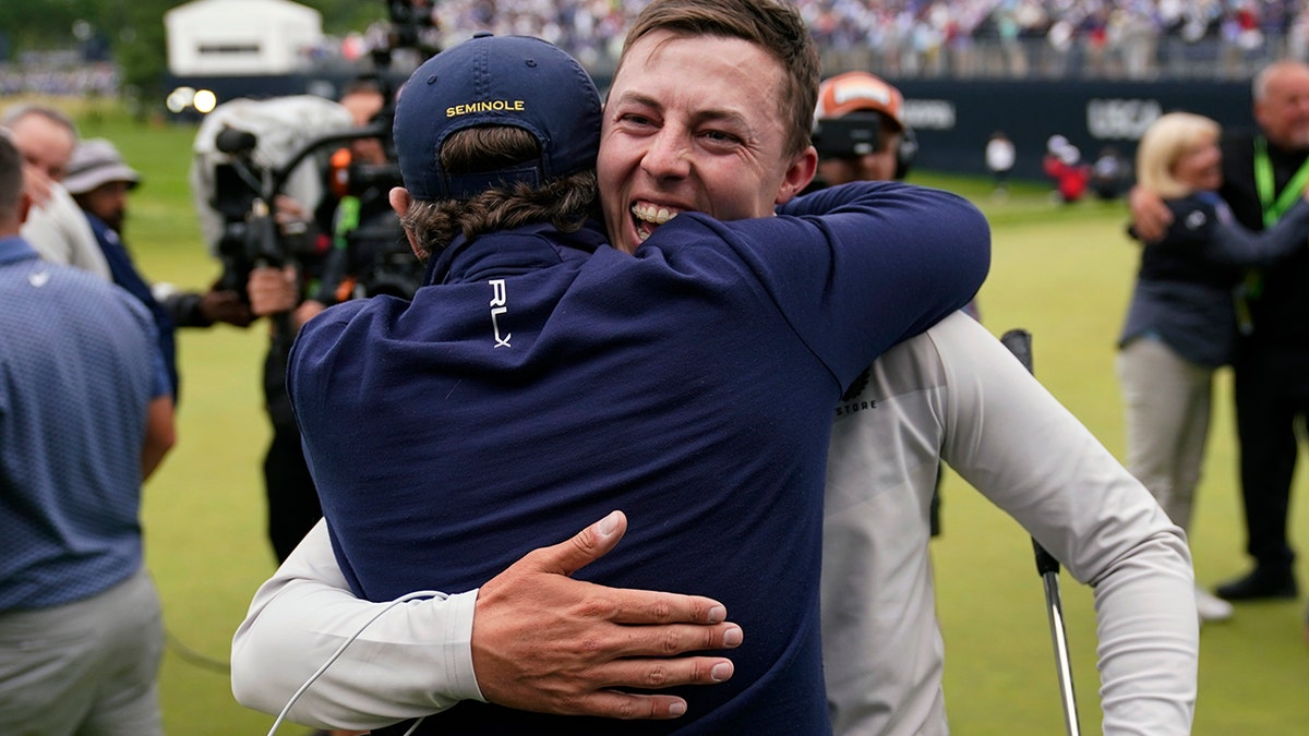 Matt Fitzpatrick celebrates his win