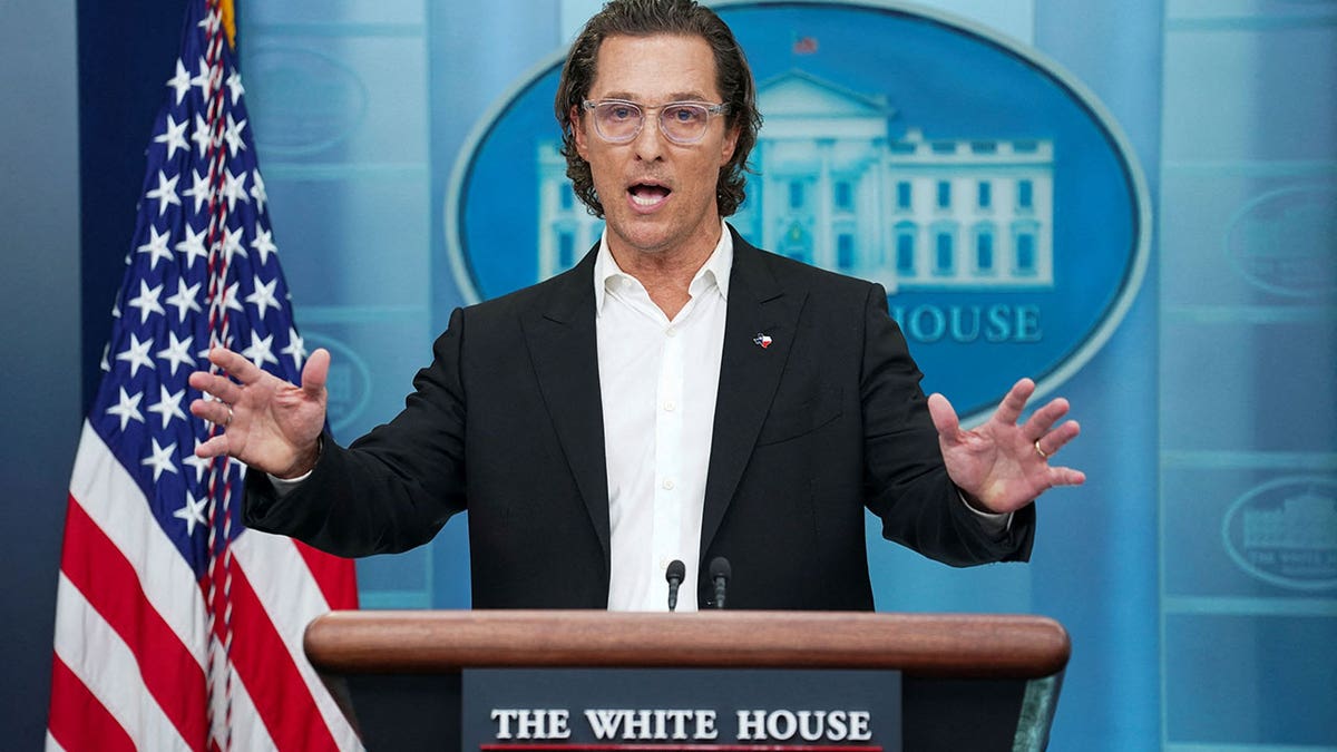 Matthew McConaughey at the White House