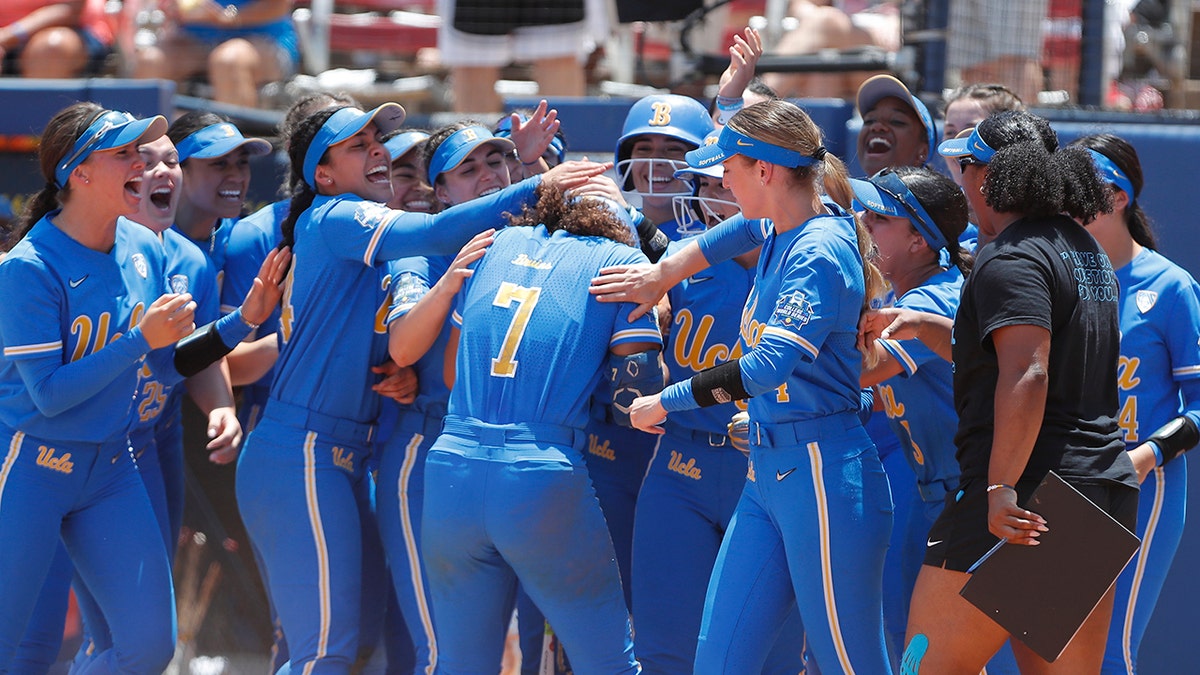 Maya Brady celebrates