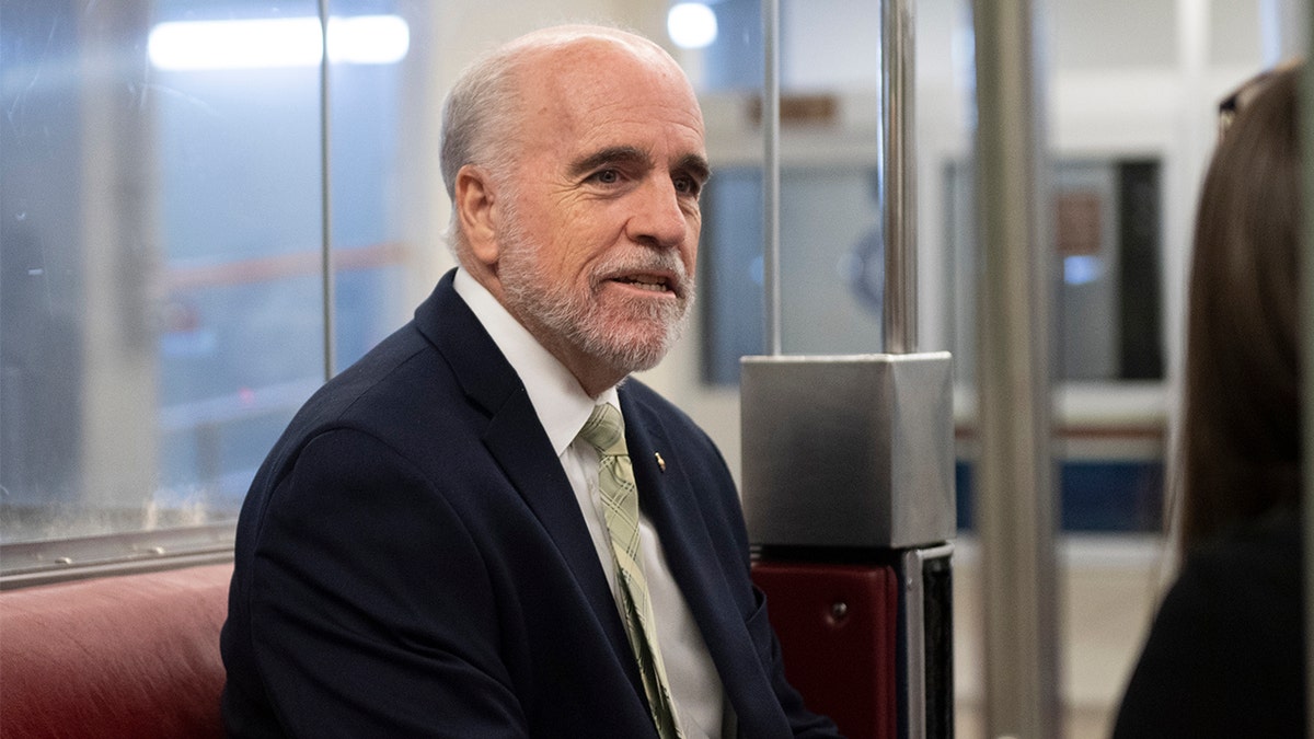 Senate Sergeant-at-Arms Michael Stenger was seen in 2020 on the Senate subway