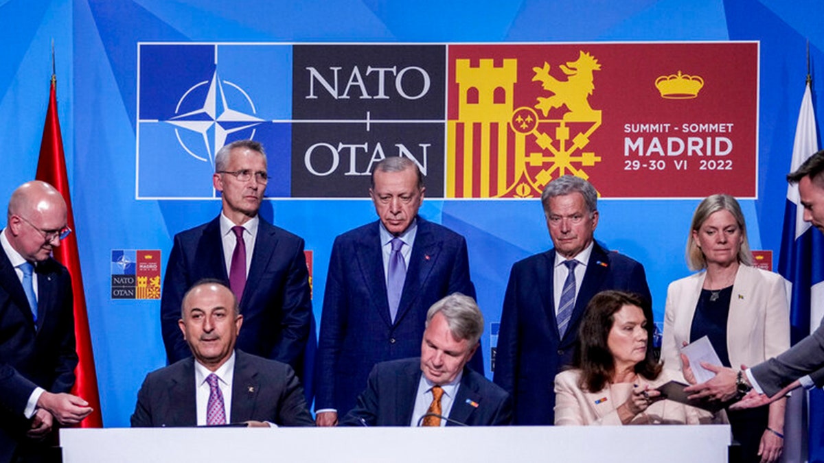 NATO meeting on expansion for Finland and Sweden