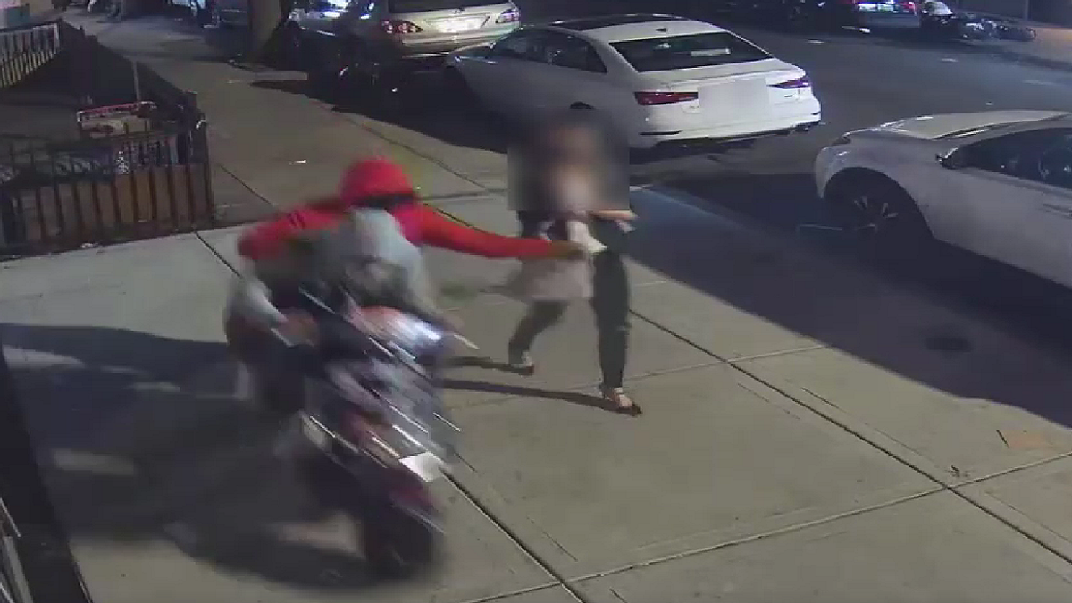 New York City moped robbery Brooklyn