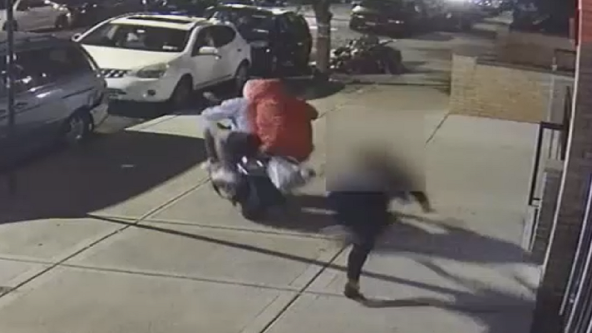 New York City moped robbery Brooklyn