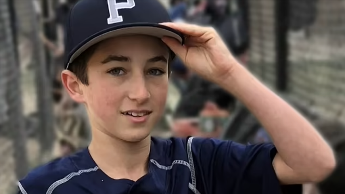 Nate Bronstein in baseball uniform