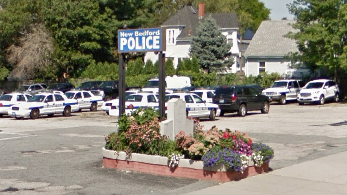 New Bedford Police Headquarters cars