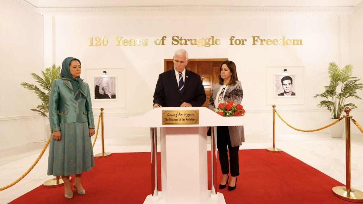Mike and Karen Pence, Maryam Rajavi, NCRI