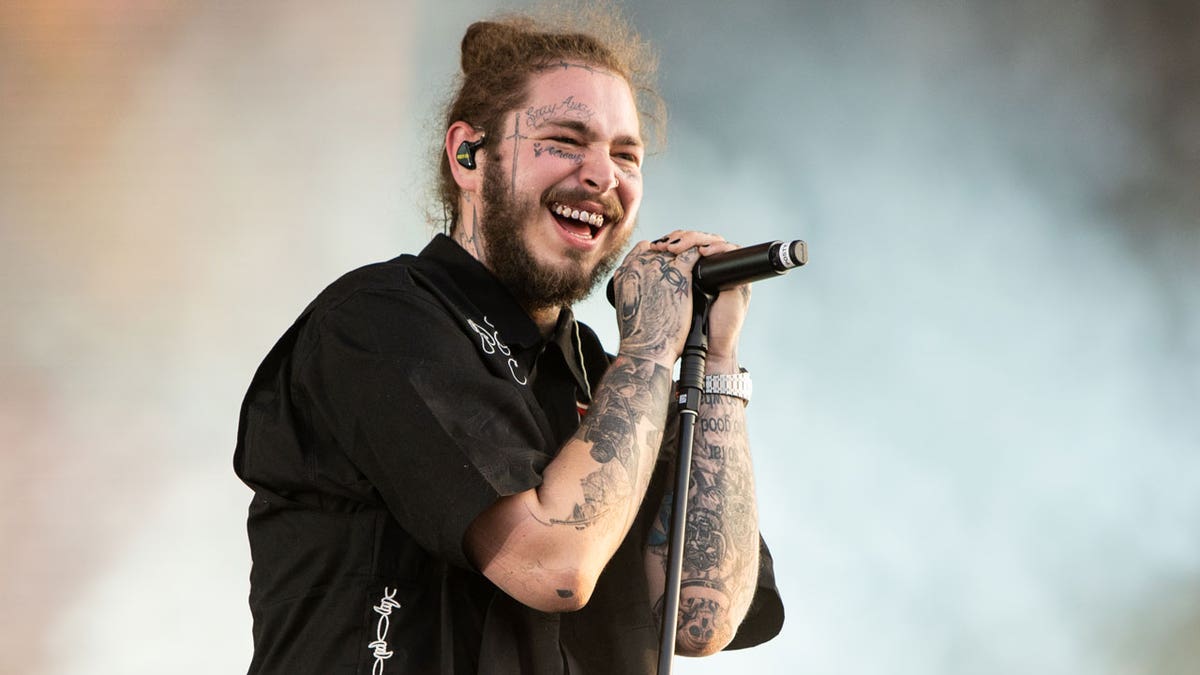 Post Malone performs