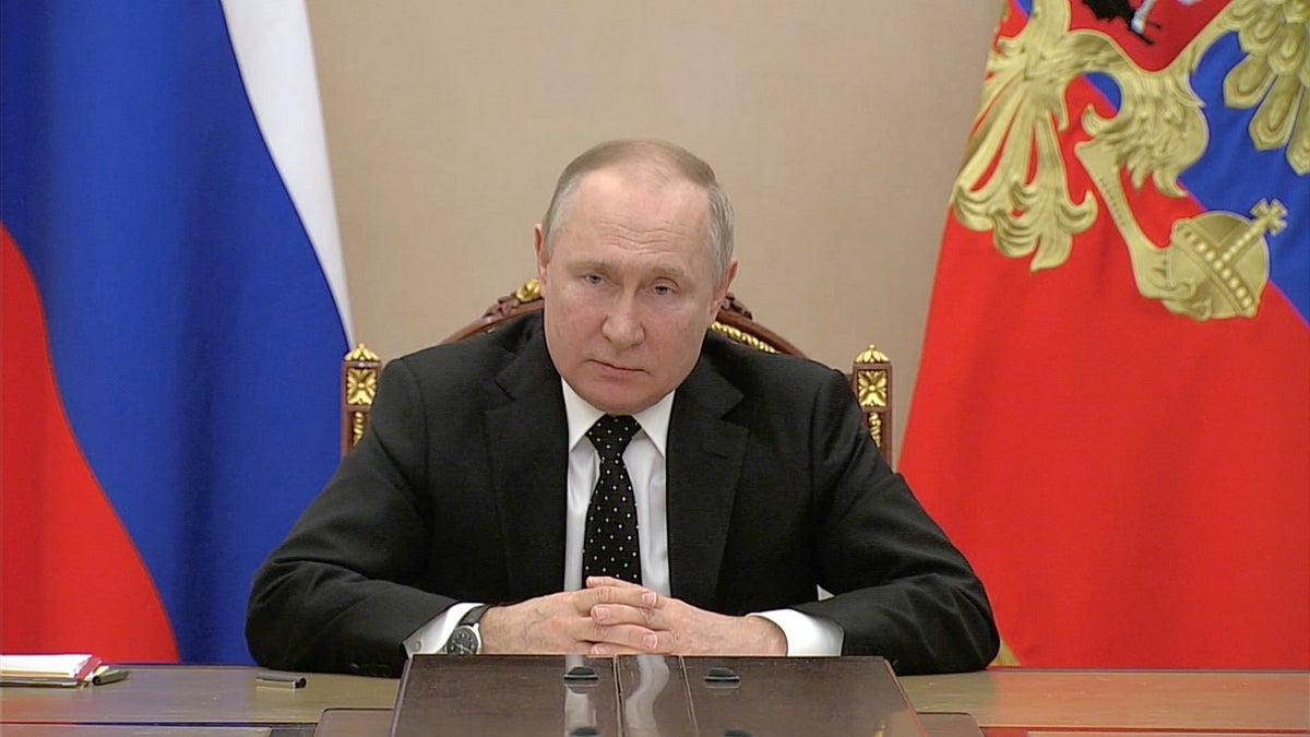 Russian President Vladimir Putin speaks in Moscow