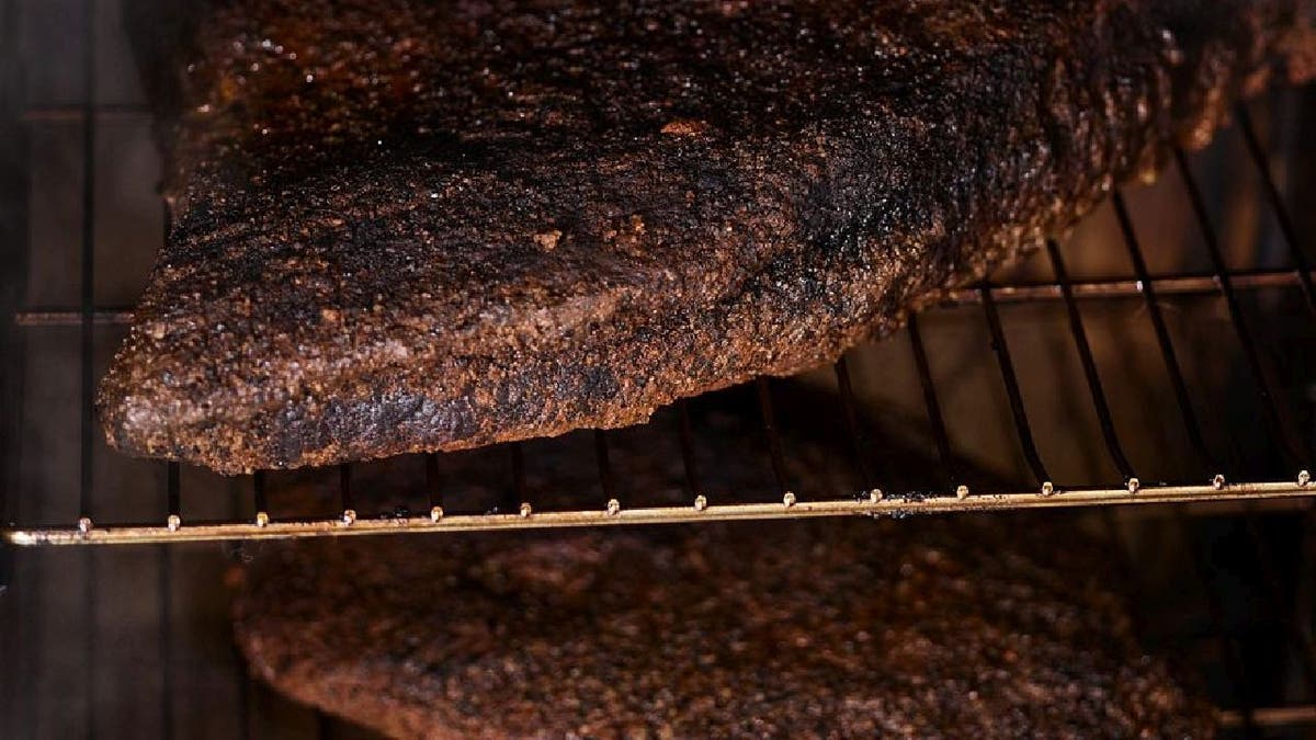 Classic Smoked Beef Brisket cooked on a grill