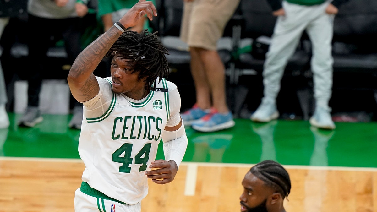 Celtics Robert Williams reacts