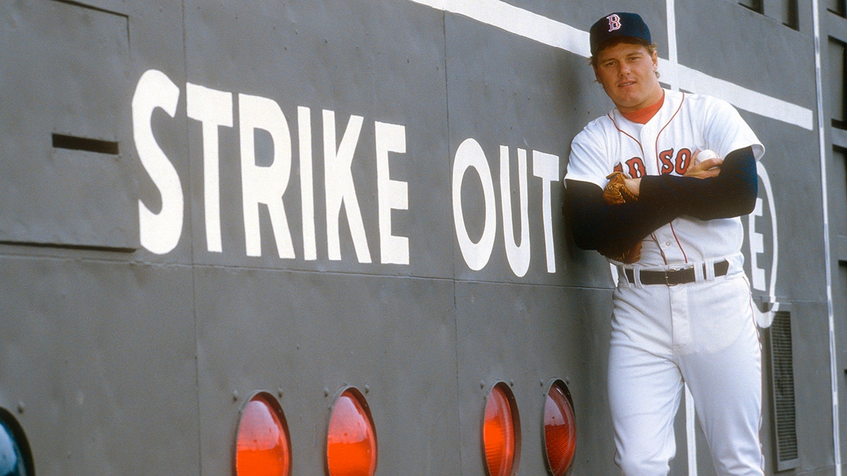 Roger Clemens with the Red Sox