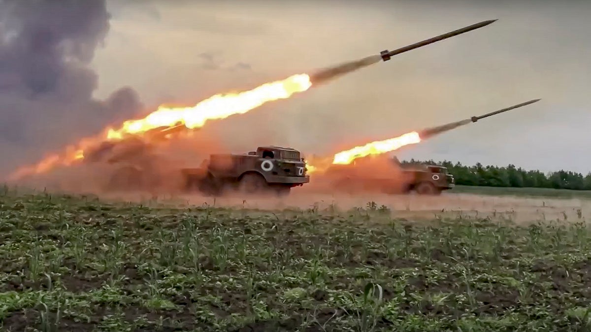 Russia military fires rockets at Ukrainian troops