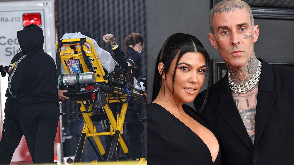 Travis Barker hospitalized Kourtney Kardashian