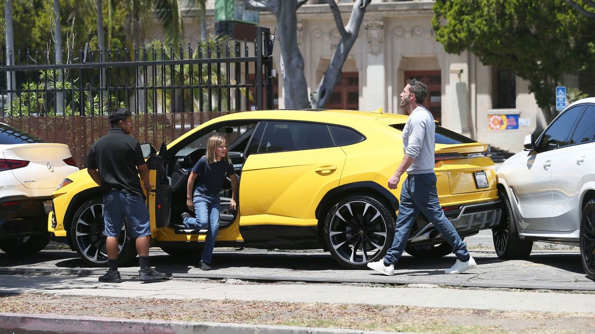 Ben Affleck's son crashes a Lamborghini
