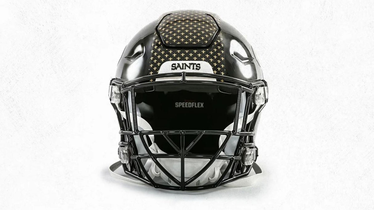 Saints store new helmet