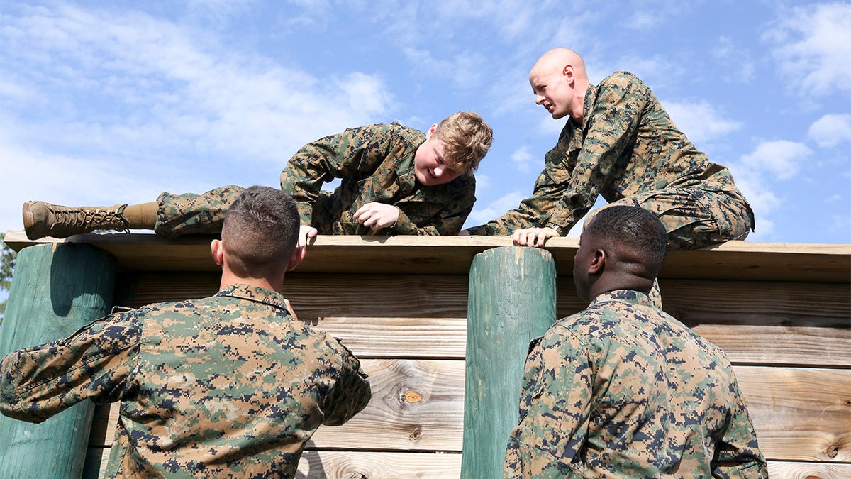 Sam Short with other Marines