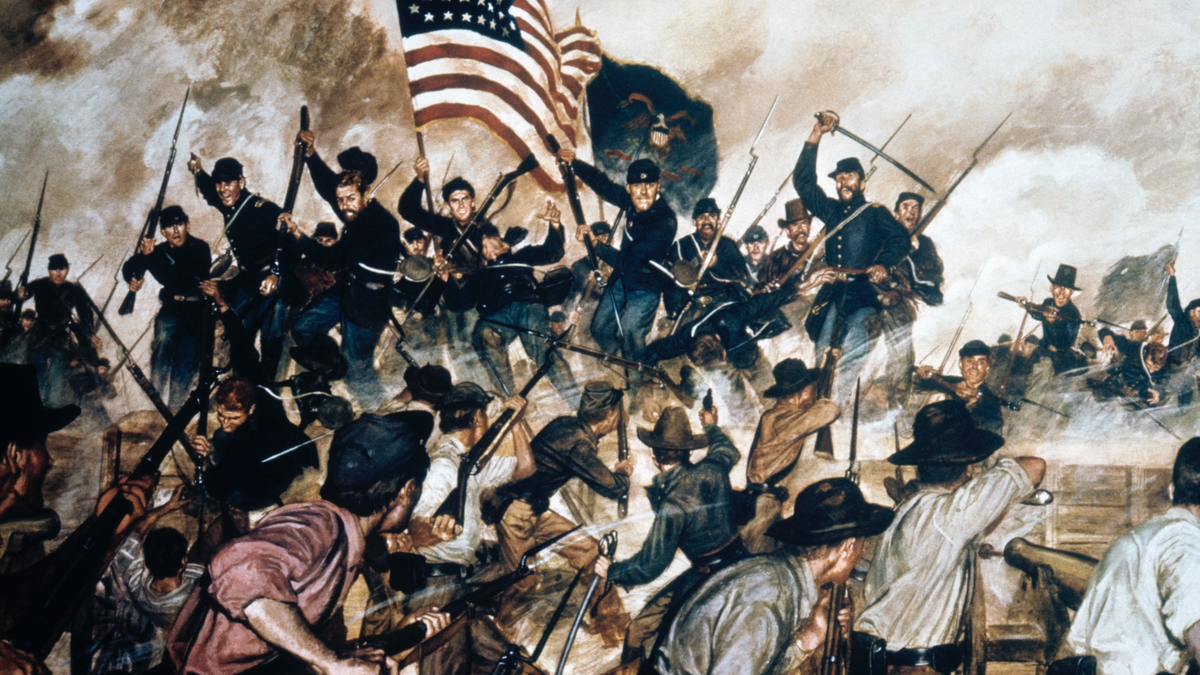 Union charge at Vicksburg